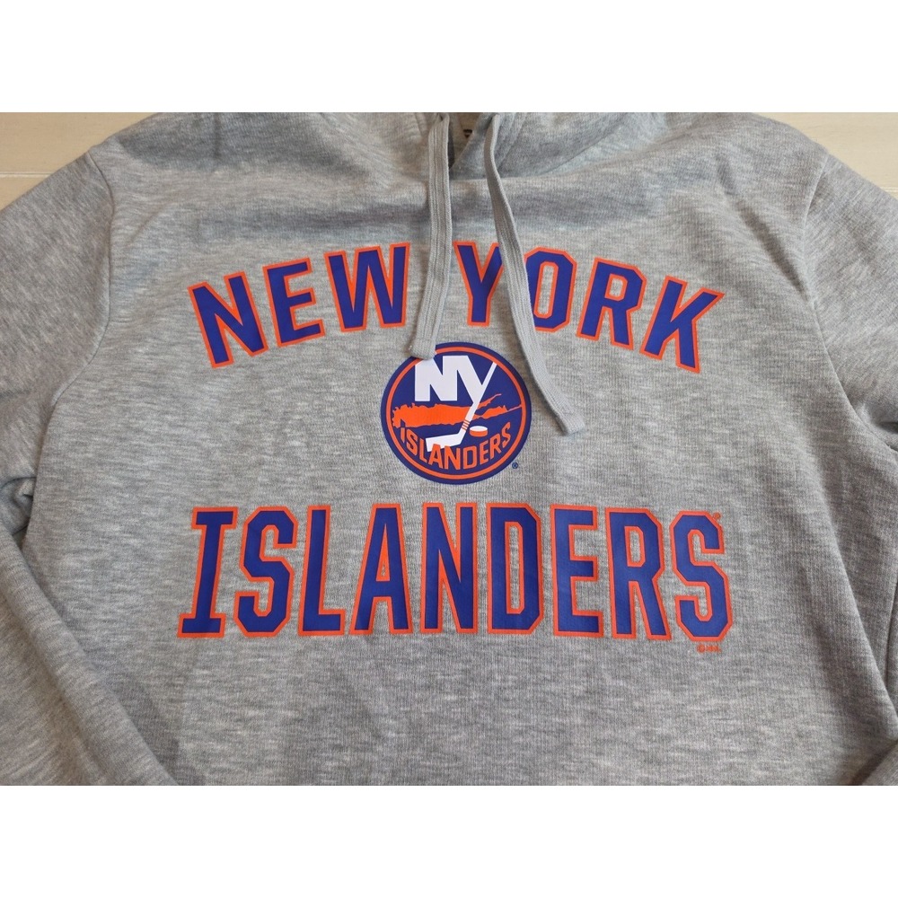 New York Islanders Fanatics Pullover Long Sleeve Hooded Sweatshirt  Mens S - Picture 2 of 7